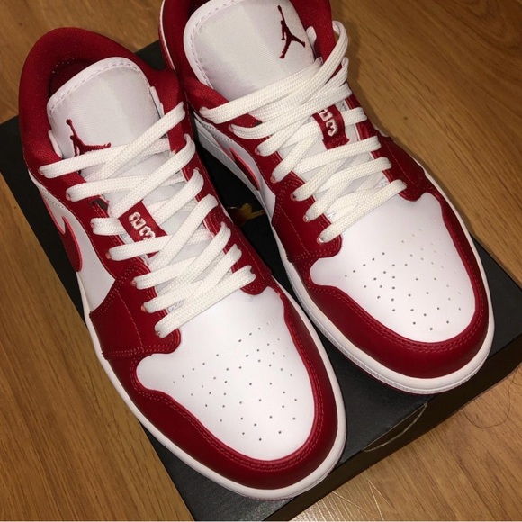 Nike Red and White Sneakers - Picture 2 of 4